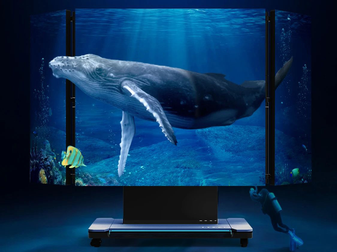 利亞德全新一代3D折疊屏首秀北京教育裝備展，開啟智慧教育多維交互時代